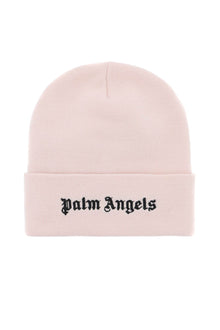  Palm angels embroidered logo beanie hat