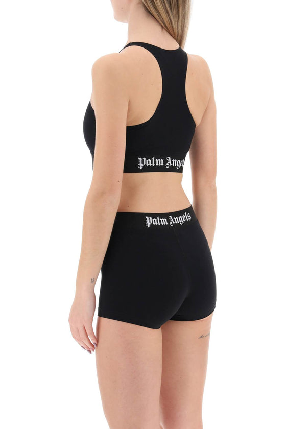 Palm angels "sport bra with branded band"