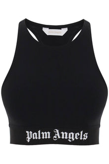  Palm angels "sport bra with branded band"