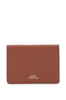  A.p.c. leather stefan card holder