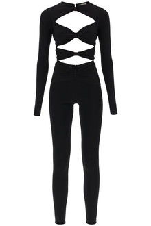  Roberto cavalli long-sleeved jumpsuit with cut-outs