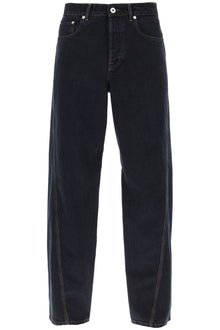  Lanvin baggy jeans with twisted seams