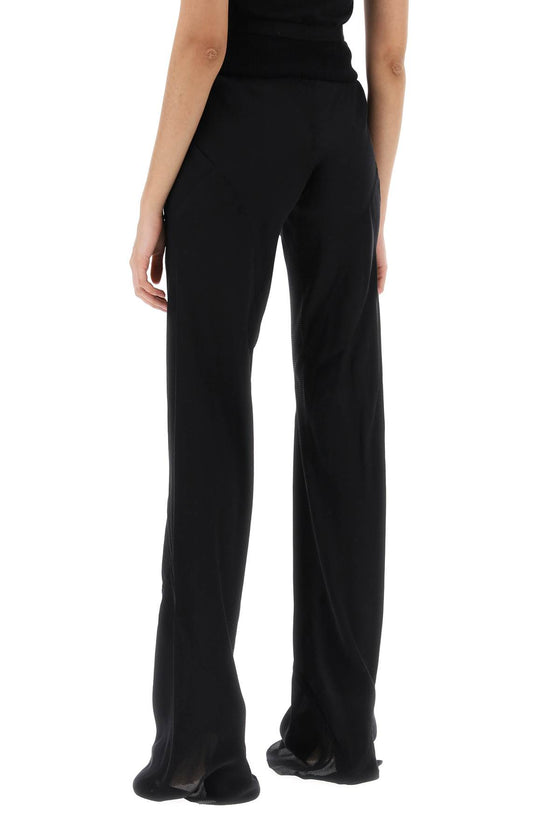 Rick owens bias pants with slanted cut and