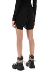 Rick owens sporty shorts in cupro