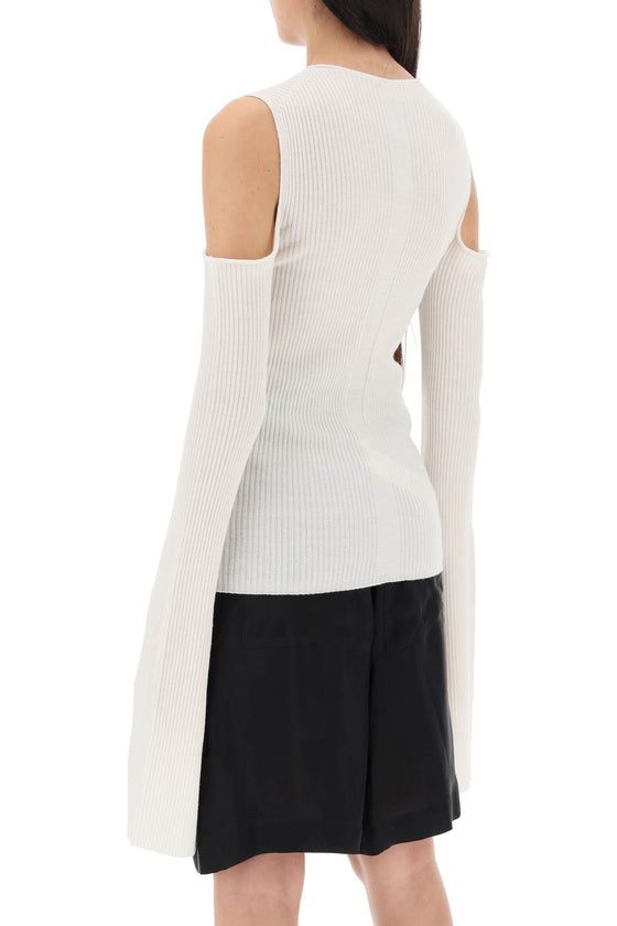Rick owens sweater with cut-out shoulders