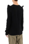 Rick owens pointy shoulders cashmere sweater