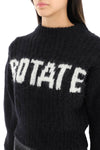 Rotate wool and alpaca sweater with logo