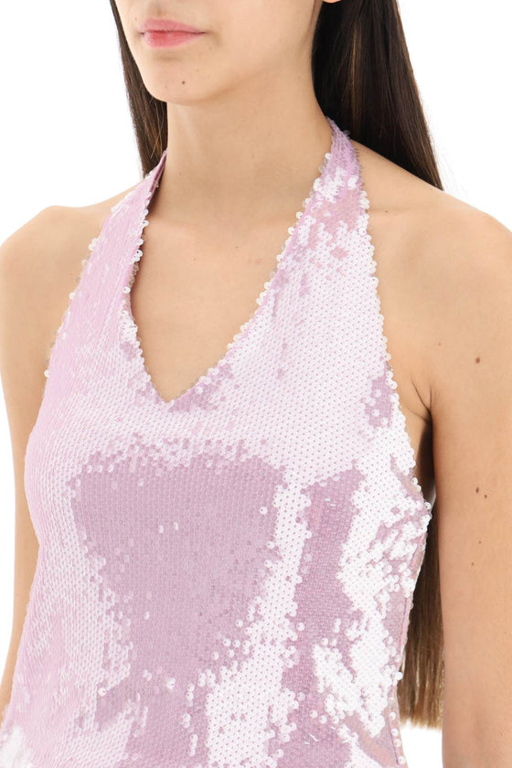 Rotate sequins top