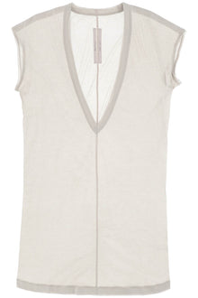  Rick owens 'dylan' maxi t-shirt with v neck