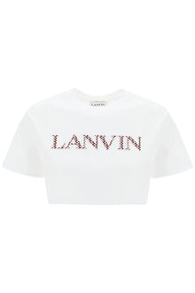  Lanvin curb logo cropped t-shirt
