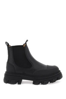  Ganni cleated low chelsea ankle boots