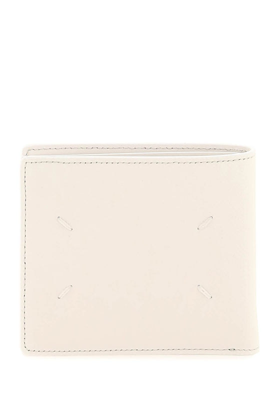 Maison margiela grained leather bi-fold wallet