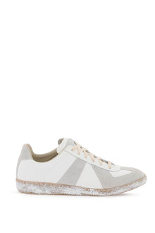  Maison margiela vintage nappa and suede replica sneakers in