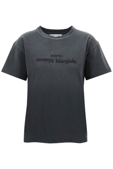  Maison margiela "reverse logo embroidered t-shirt with