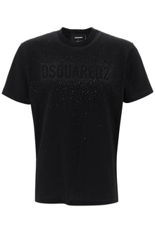  Dsquared2 cool fit t-shirt with rhinestone logo