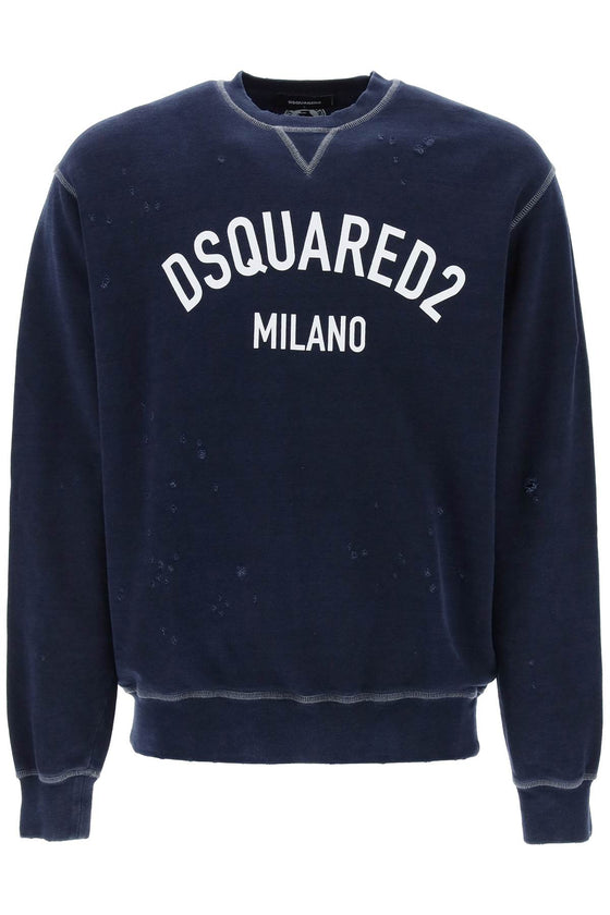 Dsquared2 "used effect cool fit sweatshirt