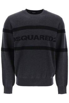  Dsquared2 jacquard logo lettering sweater