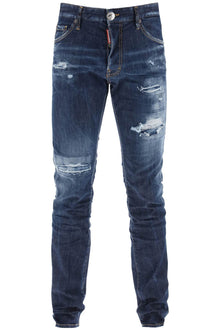  Dsquared2 dark ripped wash cool guy jeans