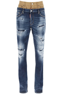  Dsquared2 medium ripped wash skinny twin pack jeans