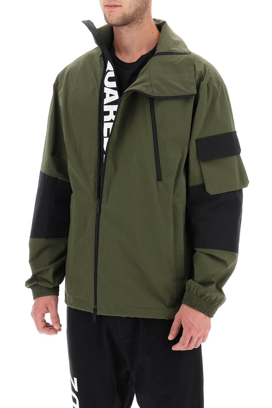 Dsquared2 technical blouson jacket in stretch cotton