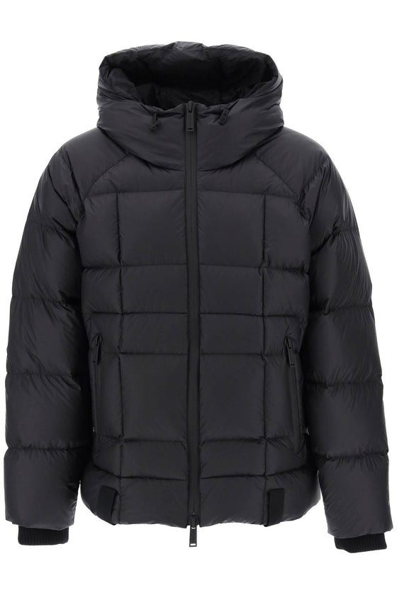 Dsquared2 logo print hooded down jacket