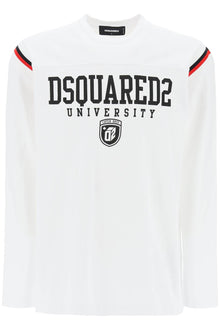  Dsquared2 long-sleeved varsity t-shirt