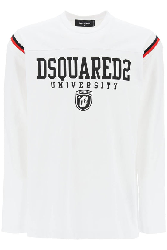 Dsquared2 long-sleeved varsity t-shirt