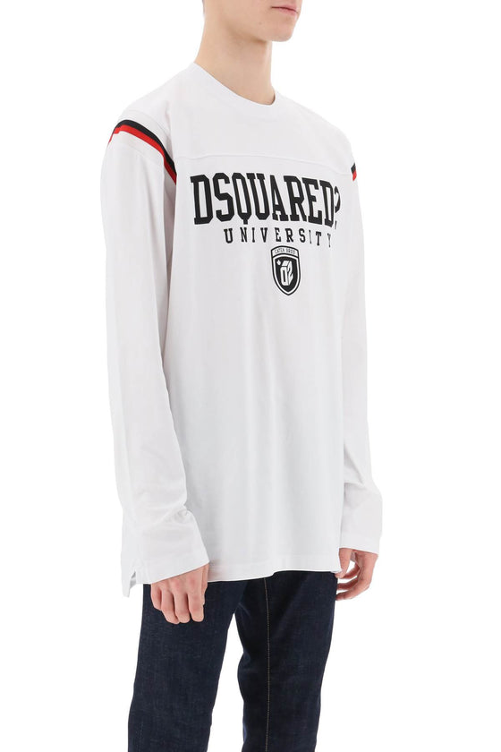 Dsquared2 long-sleeved varsity t-shirt