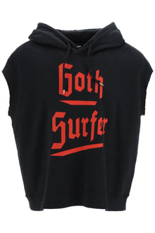  Dsquared2 'd2 goth surfer' sleeveless hoodie