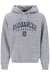 Dsquared2 logo print melange hoodie