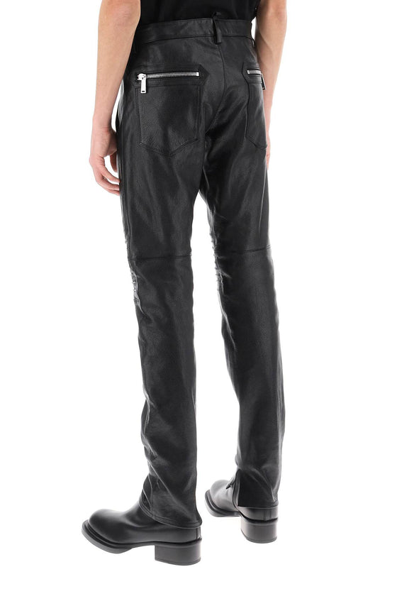 Dsquared2 rider leather pants