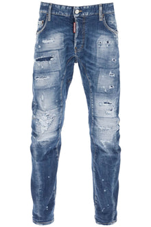  Dsquared2 medium mended rips wash tidy biker jeans