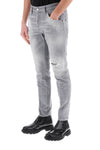 Dsquared2 skater jeans in grey spotted wash