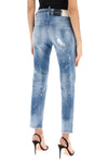 Dsquared2 cool girl jeans in medium ice spots wash