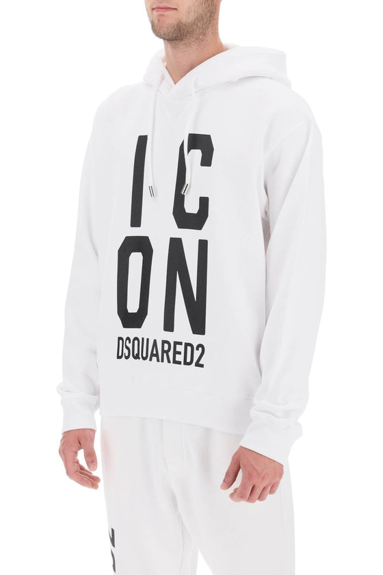 Dsquared2 'icon squared' cool fit hoodie with logo print