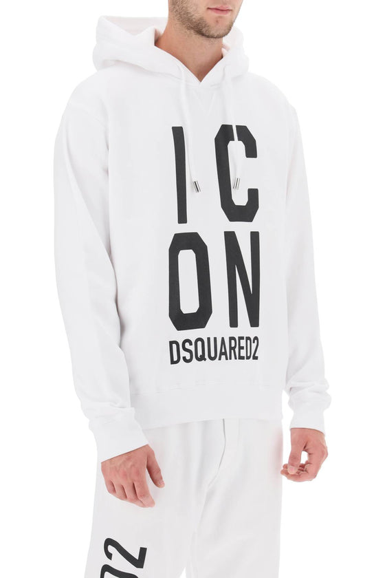 Dsquared2 'icon squared' cool fit hoodie with logo print
