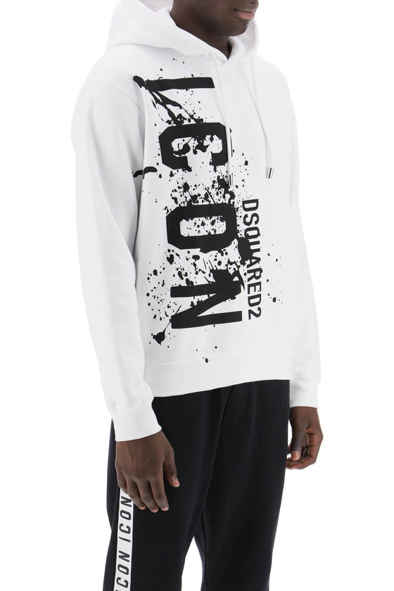 Dsquared2 cool fit hoodie with icon splash print