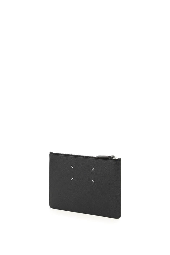 Maison margiela grained leather small pouch