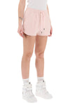 Isabel marant etoile mifa sports shorts with flocked logo