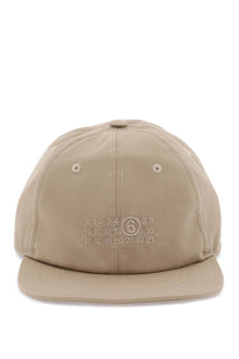  Mm6 maison margiela baseball cap with numeric embroidery