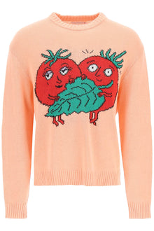  Sky high farm 'happy tomatoes' cotton sweater