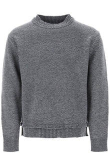  Maison margiela crew neck sweater with elbow patches