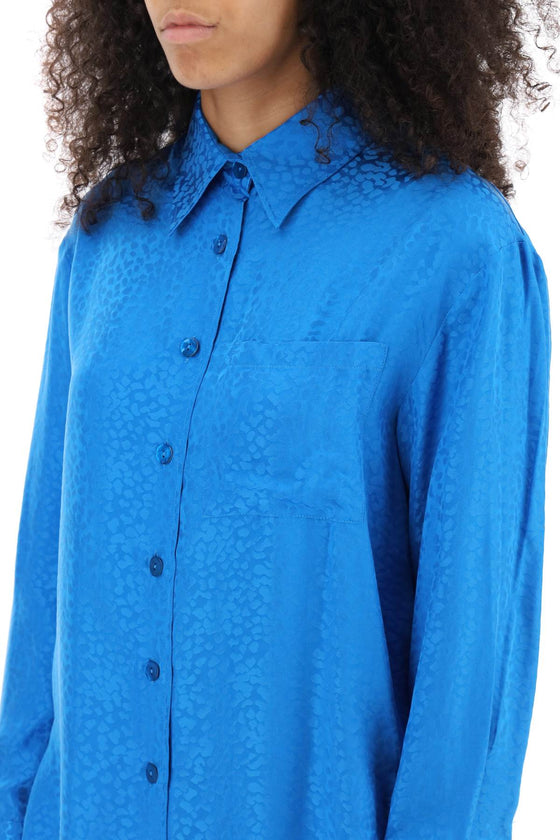 Art dealer charlie shirt in jacquard silk