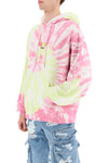 Gcds glitter logo tie-dye hoodie