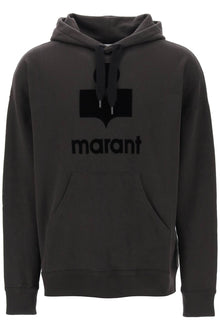  Marant 'miley' hoodie with flocked logo