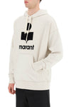 Marant 'miley' hoodie with flocked logo