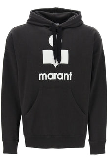  Marant miley flocked logo hoodie