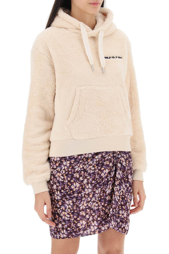 Isabel marant etoile maeva hoodie with logo embroidery