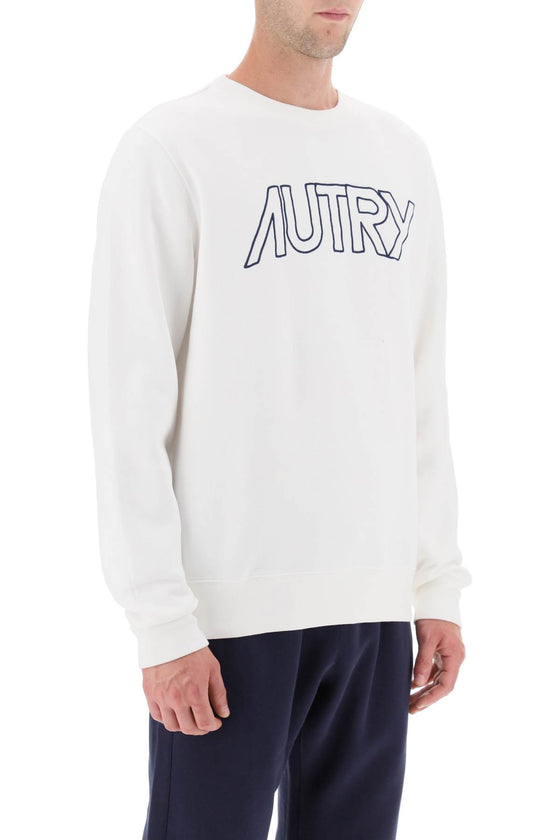 Autry crew-neck sweatshirt with logo embroidery