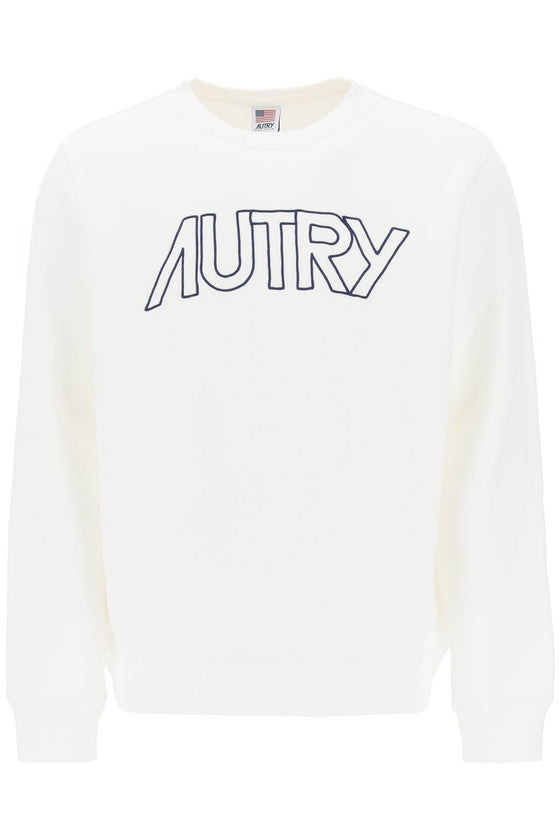 Autry crew-neck sweatshirt with logo embroidery